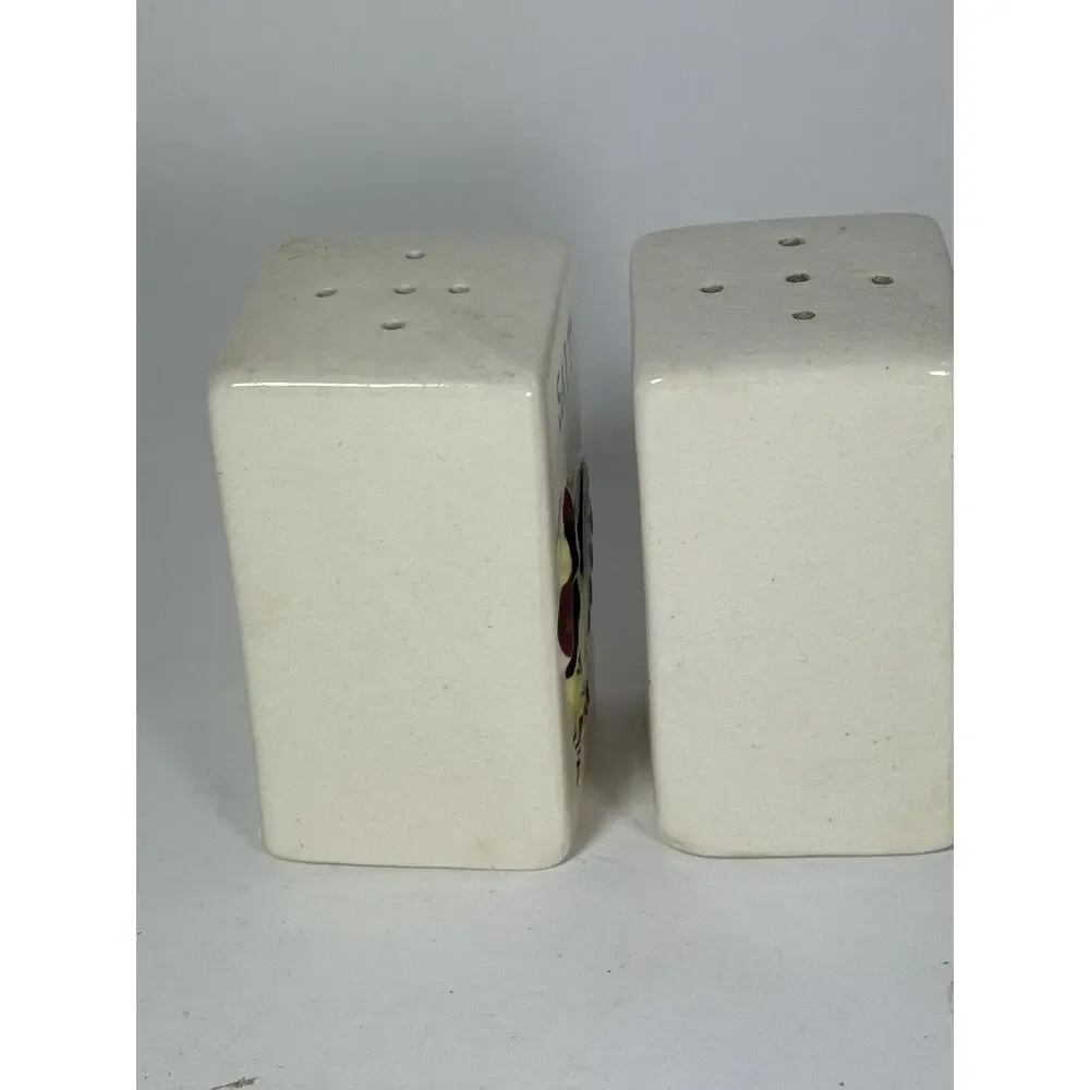 Vintage Japan Square Chicken Rooster Salt & Pepper Shakers